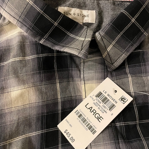 NWT Mens Large Flannel Long Sleeve Shirt - Picture 1 of 2
